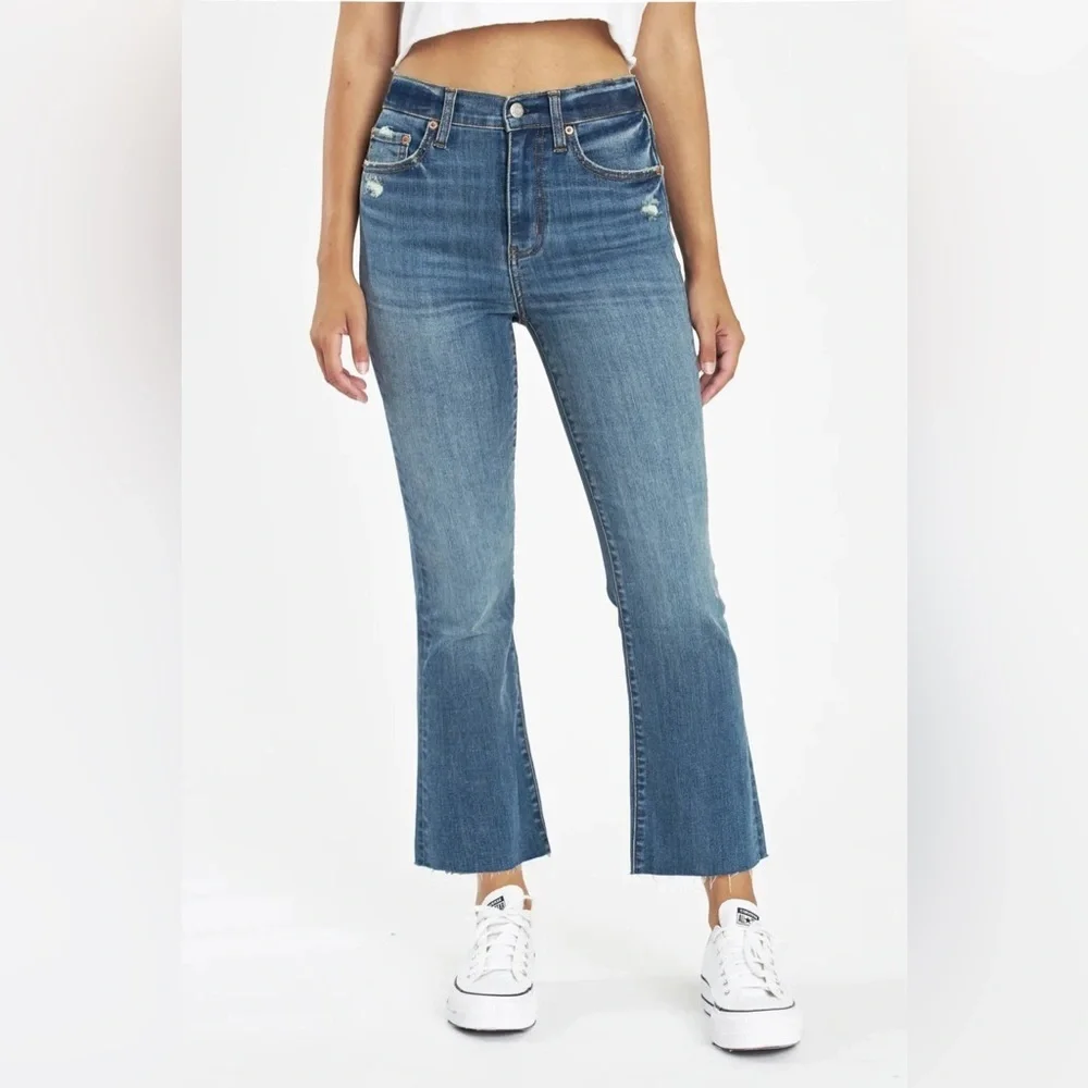 Daze Shy Girl High Rise Crop Flare in Rumors Size 28 - Picture 2 of 7